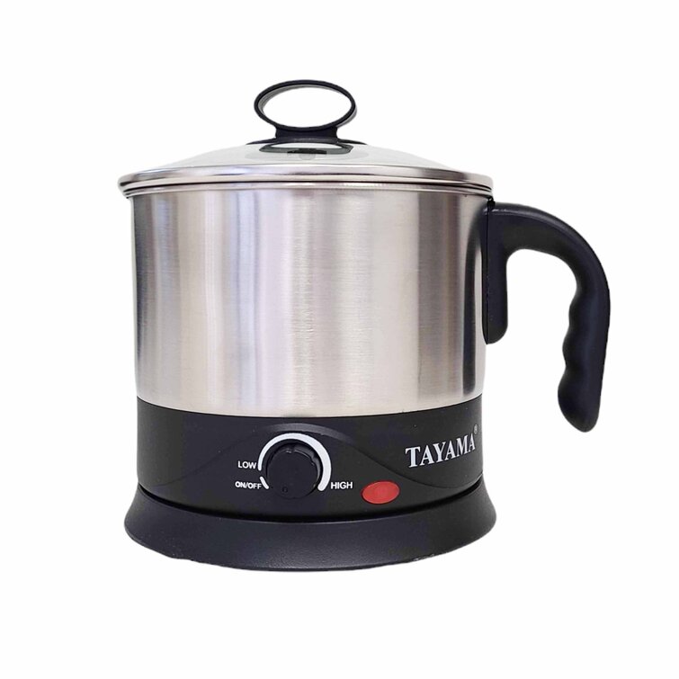 Tayama 1 qt. Stainless Steel Electric Multi Cooker with Detachable